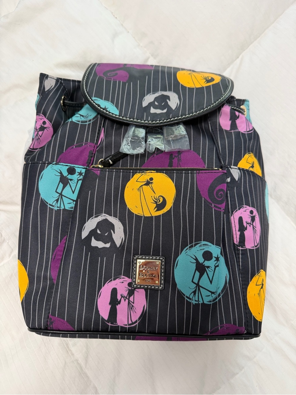 The Nightmare Before Christmas Multicolor Canvas Backpack Disney Dooney & Bourke